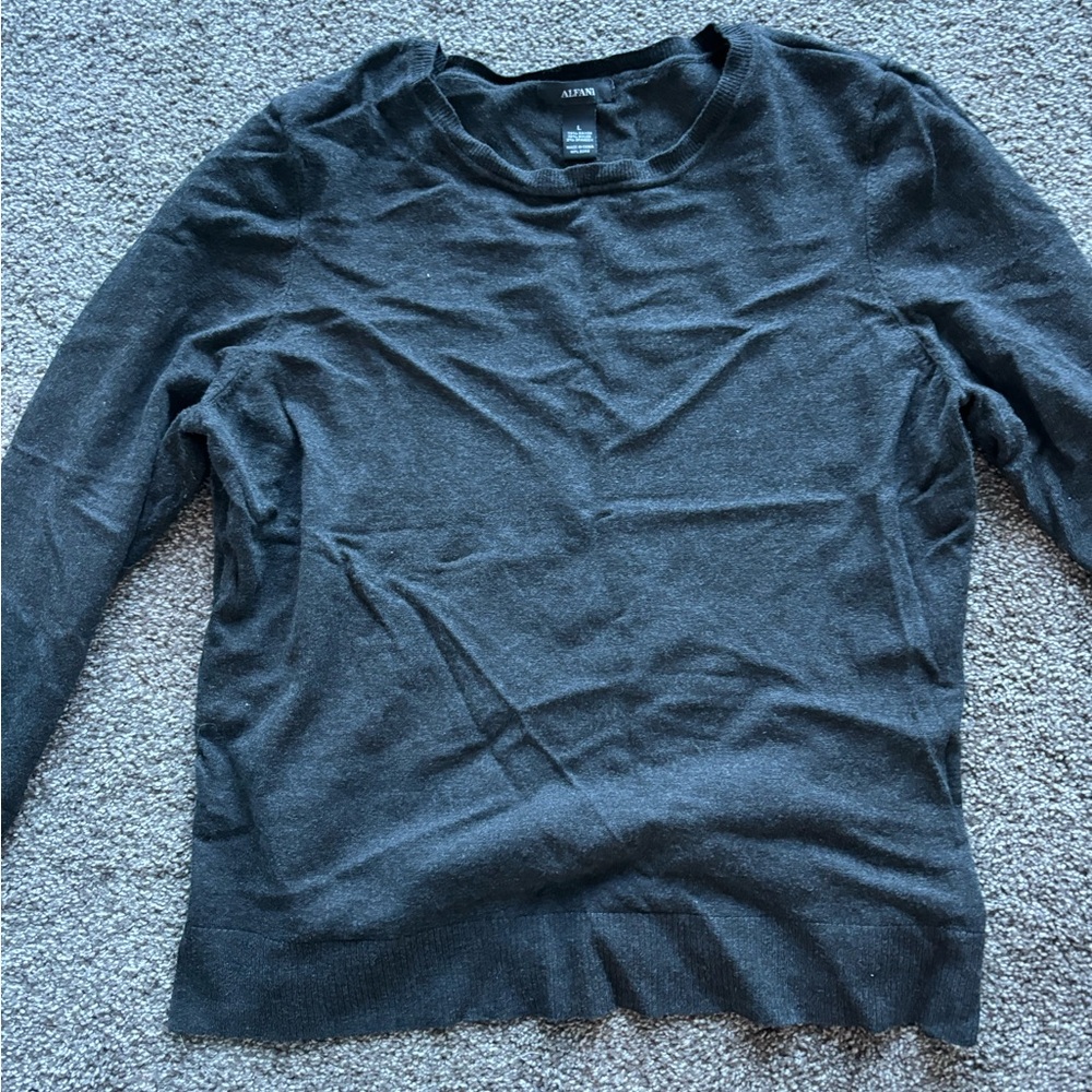 Alfani Charcoal Crewneck Sweater